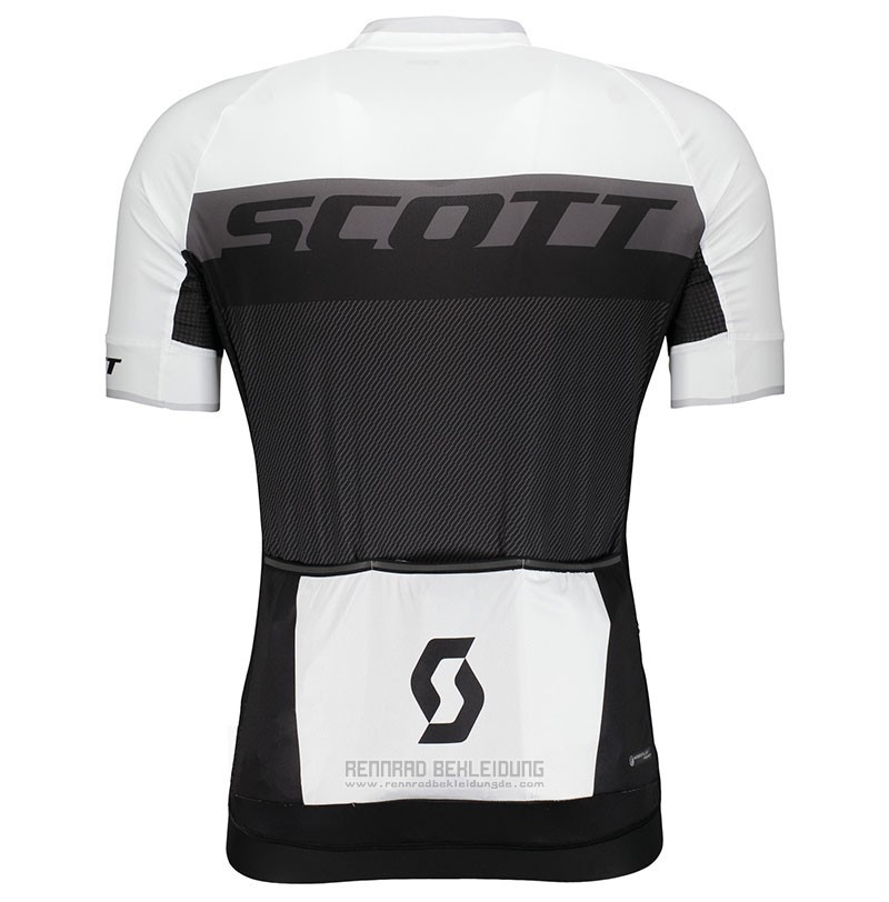 2018 Fahrradbekleidung Scott Rc Wei Trikot Kurzarm und Tragerhose