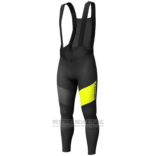 2019 Fahrradbekleidung Scott Rc Ff Gelb Shwarz Trikot Langarm und Tragerhose