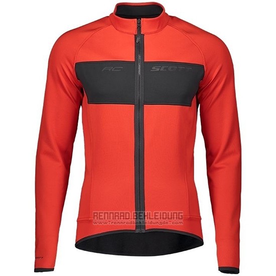 2019 Fahrradbekleidung Scott Rc Ff Rot Shwarz Trikot Langarm und Tragerhose