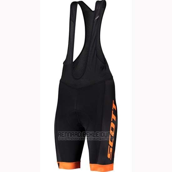 2019 Fahrradbekleidung Scott Shwarz Grau Trikot Kurzarm und Tragerhose