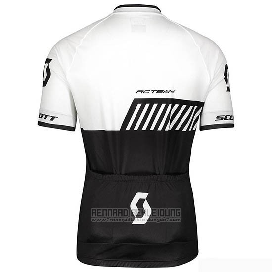 2019 Fahrradbekleidung Scott Shwarz Wei Trikot Kurzarm und Tragerhose