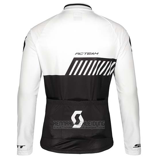 2019 Fahrradbekleidung Scott Shwarz Wei Trikot Langarm und Tragerhose