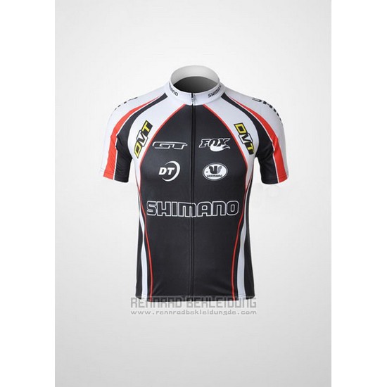 2010 Fahrradbekleidung Shimano Grau und Shwarz Trikot Kurzarm und Tragerhose - zum Schließen ins Bild klicken