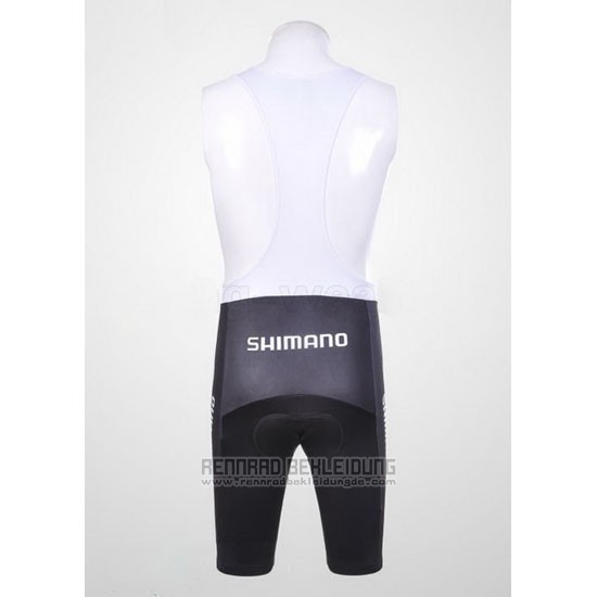 2011 Fahrradbekleidung Shimano Blau und Wei Trikot Kurzarm und Tragerhose - zum Schließen ins Bild klicken