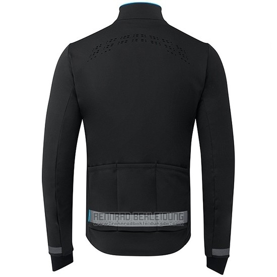 2019 Fahrradbekleidung Shimano Shwarz Blau Trikot Langarm und Tragerhose - zum Schließen ins Bild klicken