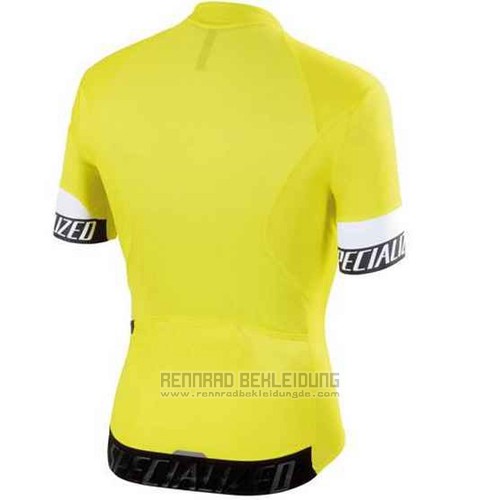 2015 Fahrradbekleidung Specialized Hell Gelb Trikot Kurzarm und Tragerhose