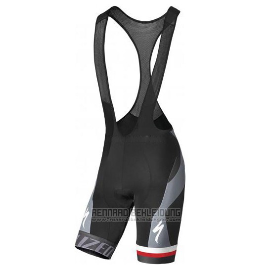 2016 Fahrradbekleidung Specialized Grau Trikot Kurzarm und Tragerhose - zum Schließen ins Bild klicken