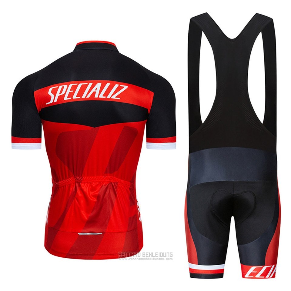 2016 Fahrradbekleidung Specialized Shwarz und Rot Trikot Kurzarm und Tragerhose - zum Schließen ins Bild klicken