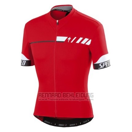 2016 Fahrradbekleidung Specialized Tief Rot Trikot Kurzarm und Tragerhose