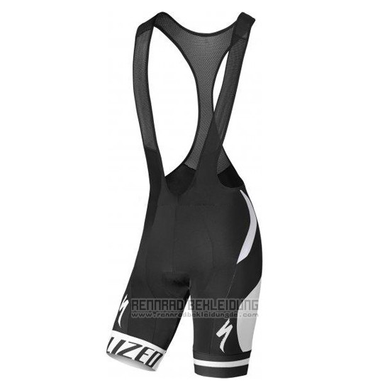 2016 Fahrradbekleidung Specialized Wei und Grau Trikot Kurzarm und Tragerhose