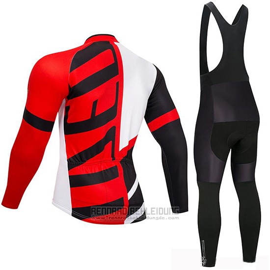 2019 Fahrradbekleidung Specialized Shwarz Rot Trikot Langarm und Tragerhose