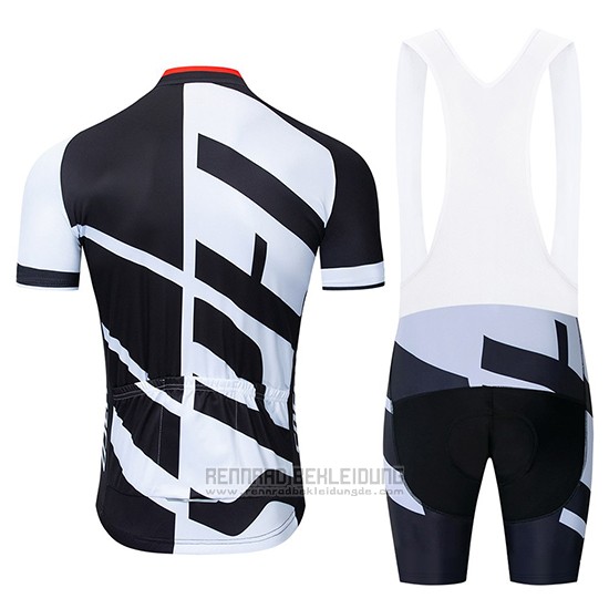 2019 Fahrradbekleidung Specialized Wei Shwarz Trikot Kurzarm und Tragerhose