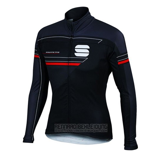 2016 Fahrradbekleidung Sportful Blau und Shwarz Trikot Langarm und Tragerhose