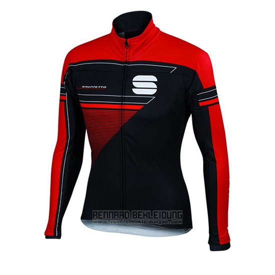 2016 Fahrradbekleidung Sportful Rot Trikot Langarm und Tragerhose