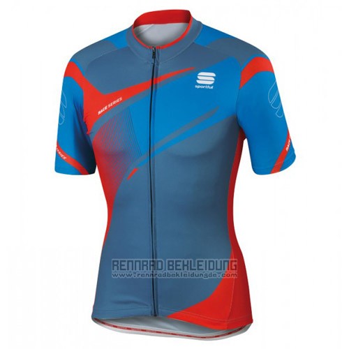 2016 Fahrradbekleidung Sportful Rot und Blau Trikot Kurzarm und Tragerhose - zum Schließen ins Bild klicken