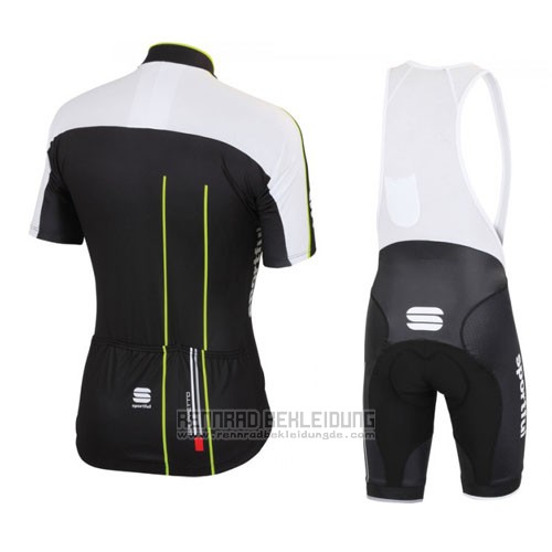 2016 Fahrradbekleidung Sportful Shwarz Grun Trikot Kurzarm und Tragerhose