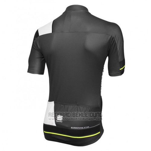 2016 Fahrradbekleidung Sportful Shwarz und Grun Trikot Kurzarm und Tragerhose - zum Schließen ins Bild klicken