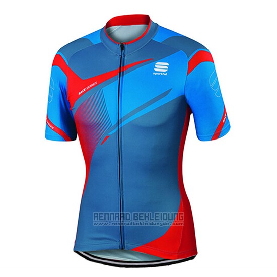 2017 Fahrradbekleidung Sportful Blau Trikot Kurzarm und Tragerhose