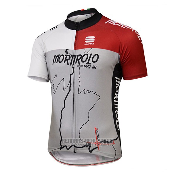 2017 Fahrradbekleidung Sportful Mortirolo Grau Trikot Kurzarm und Tragerhose