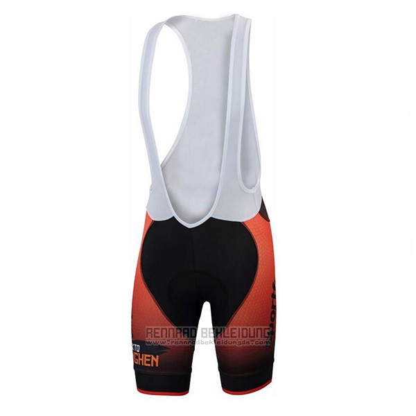 2017 Fahrradbekleidung Sportful Orange Trikot Kurzarm und Tragerhose