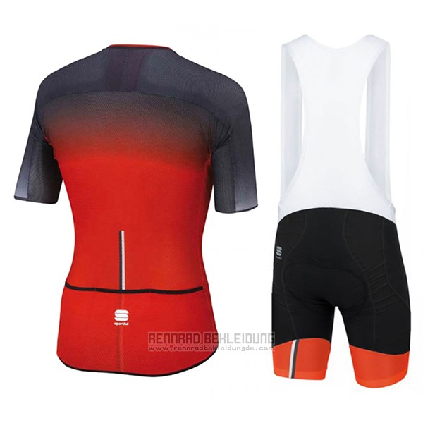 2017 Fahrradbekleidung Sportful R&d Ultraskin Rot und Grau Trikot Kurzarm und Tragerhose