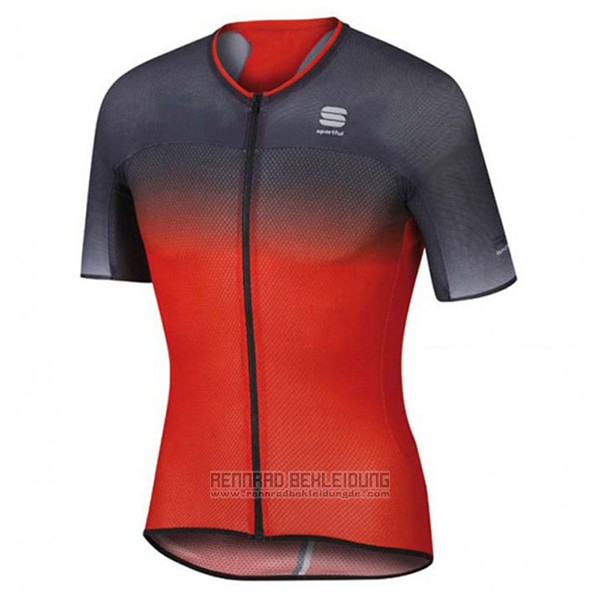 2017 Fahrradbekleidung Sportful R&d Ultraskin Rot und Grau Trikot Kurzarm und Tragerhose