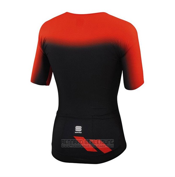 2017 Fahrradbekleidung Sportful Rot und Shwarz Trikot Kurzarm und Tragerhose