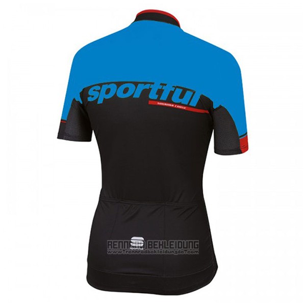 2017 Fahrradbekleidung Sportful Sc Blau und Shwarz Trikot Kurzarm und Tragerhose