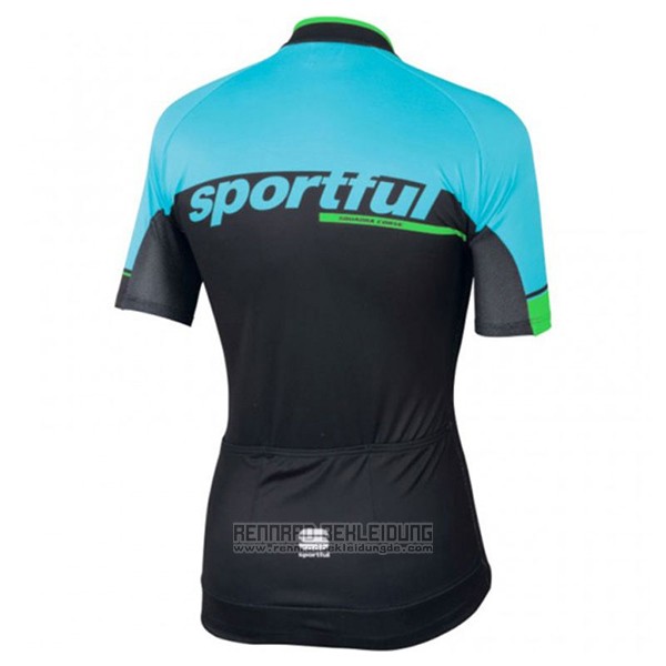2017 Fahrradbekleidung Sportful Sc Hellblau und Shwarz Trikot Kurzarm und Tragerhose