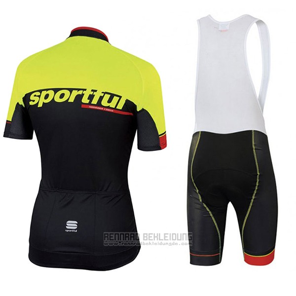 2017 Fahrradbekleidung Sportful Sc Shwarz und Grun Trikot Kurzarm und Tragerhose