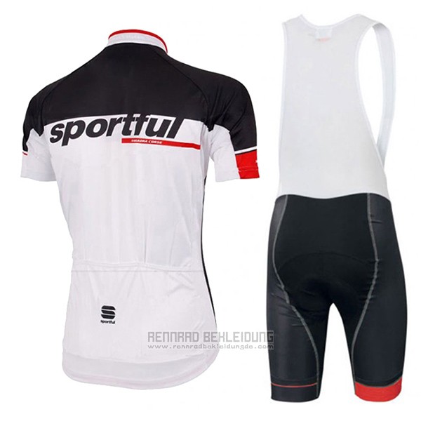 2017 Fahrradbekleidung Sportful Sc Wei Trikot Kurzarm und Tragerhose