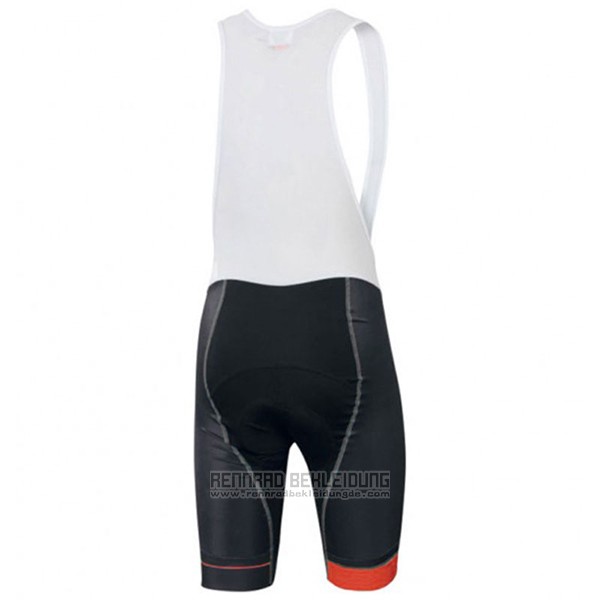 2017 Fahrradbekleidung Sportful Sc Wei und Orange Trikot Kurzarm und Tragerhose