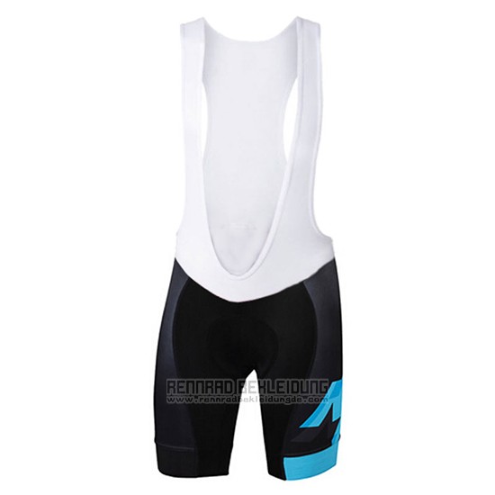 2017 Fahrradbekleidung Sportful Shwarz und Blau Trikot Kurzarm und Tragerhose