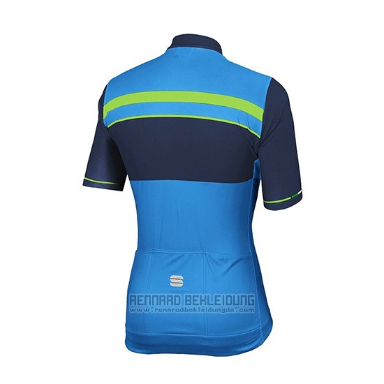 2018 Fahrradbekleidung Sportful Blau Trikot Kurzarm und Tragerhose