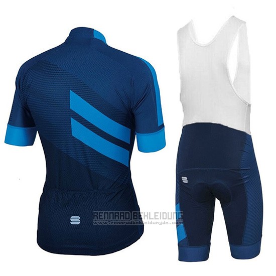 2018 Fahrradbekleidung Sportful Dunkel Blau Trikot Kurzarm und Tragerhose - zum Schließen ins Bild klicken