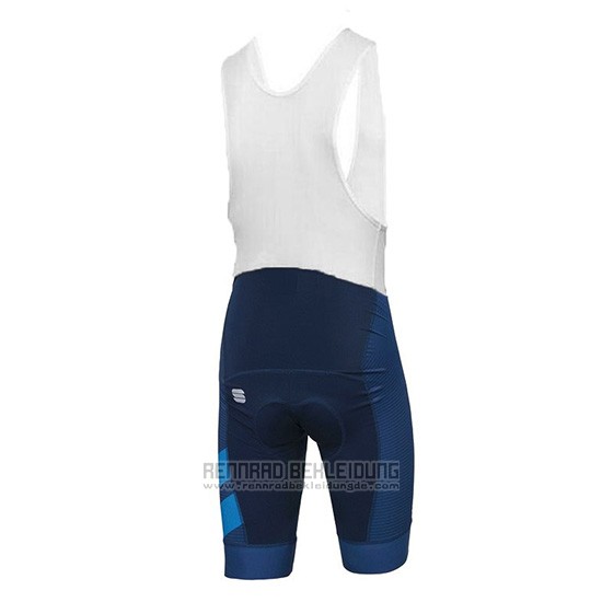 2018 Fahrradbekleidung Sportful Dunkel Blau Trikot Kurzarm und Tragerhose