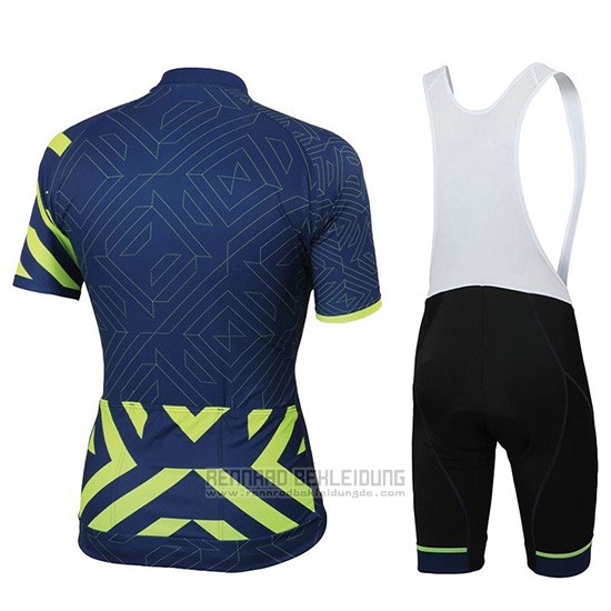 2018 Fahrradbekleidung Sportful Prism Dunkel Blau Trikot Kurzarm und Tragerhose