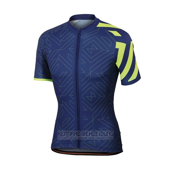 2018 Fahrradbekleidung Sportful Prism Dunkel Blau Trikot Kurzarm und Tragerhose