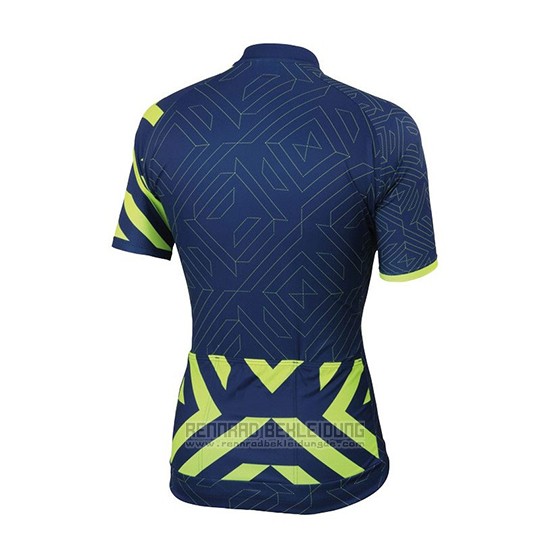 2018 Fahrradbekleidung Sportful Prism Dunkel Blau Trikot Kurzarm und Tragerhose