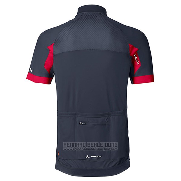 2017 Fahrradbekleidung Vaude Rot und Shwarz Trikot Kurzarm und Tragerhose - zum Schließen ins Bild klicken