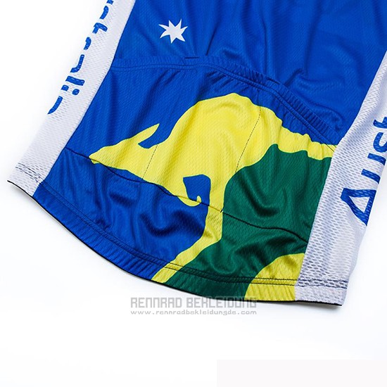2019 Fahrradbekleidung Australien Trikot Kurzarm und Tragerhose