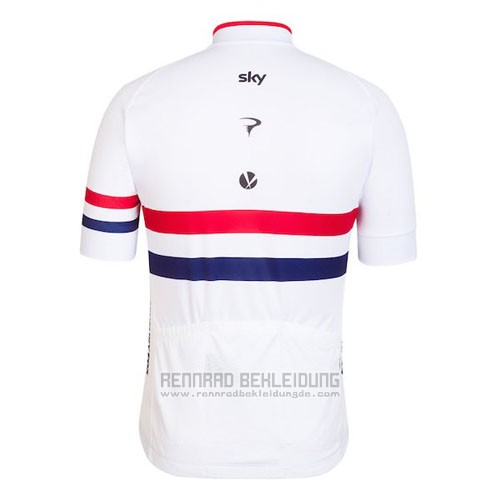 2016 Fahrradbekleidung Frankreich Rot und Wei Trikot Kurzarm und Tragerhose