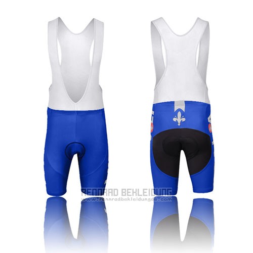 2014 Fahrradbekleidung Italien Wei und Blau Trikot Kurzarm und Tragerhose
