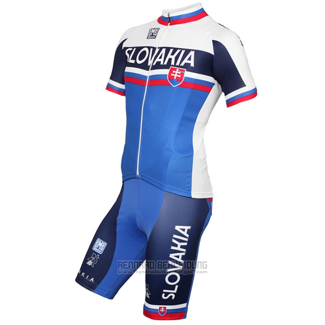 2018 Fahrradbekleidung Russland Blau Wei Trikot Kurzarm und Tragerhose