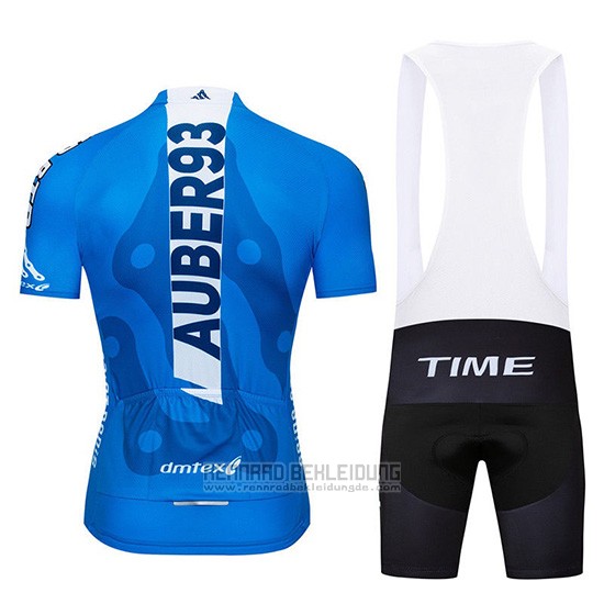 2019 Fahrradbekleidung Aqber93 Blau Wei Trikot Kurzarm und Overall - zum Schließen ins Bild klicken