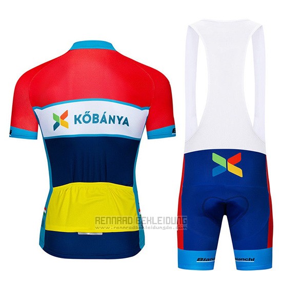 2019 Fahrradbekleidung Kobanya Rot Wei Blau Trikot Kurzarm und Overall