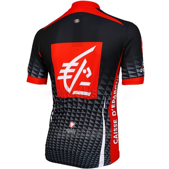 2010 Fahrradbekleidung Caisse D Epargne Shwarz und Wei Trikot Kurzarm und Tragerhose