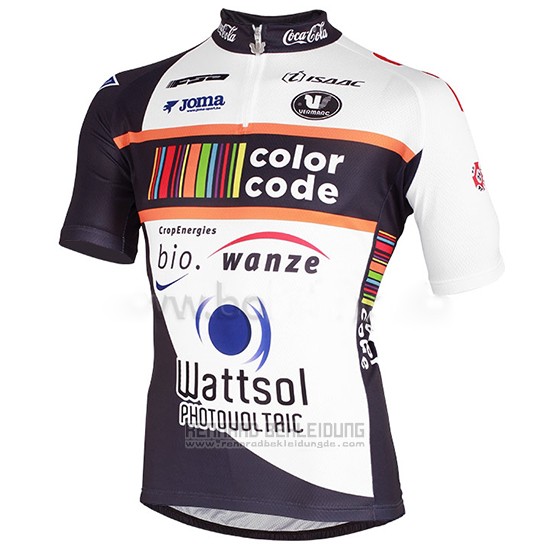 2013 Fahrradbekleidung Color Code Shwarz Trikot Kurzarm und Tragerhose