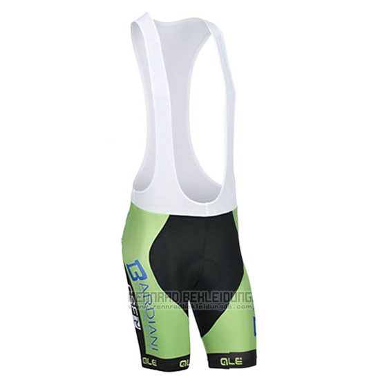 2014 Fahrradbekleidung Bardiani Wei und Grun Trikot Kurzarm und Tragerhose