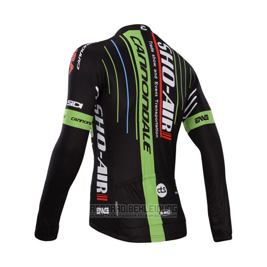 2014 Fahrradbekleidung Sho Air Cannondale Shwarz Trikot Langarm und Tragerhose